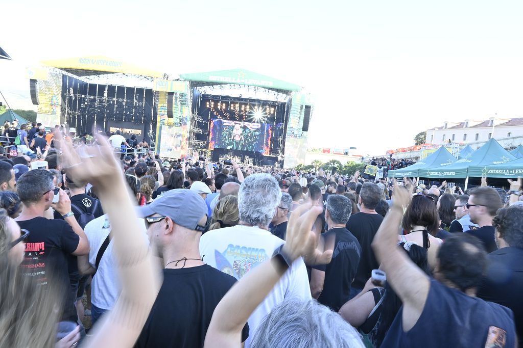 Ambiente de la segunda jornada del Rock Imperium Festival en Cartagena