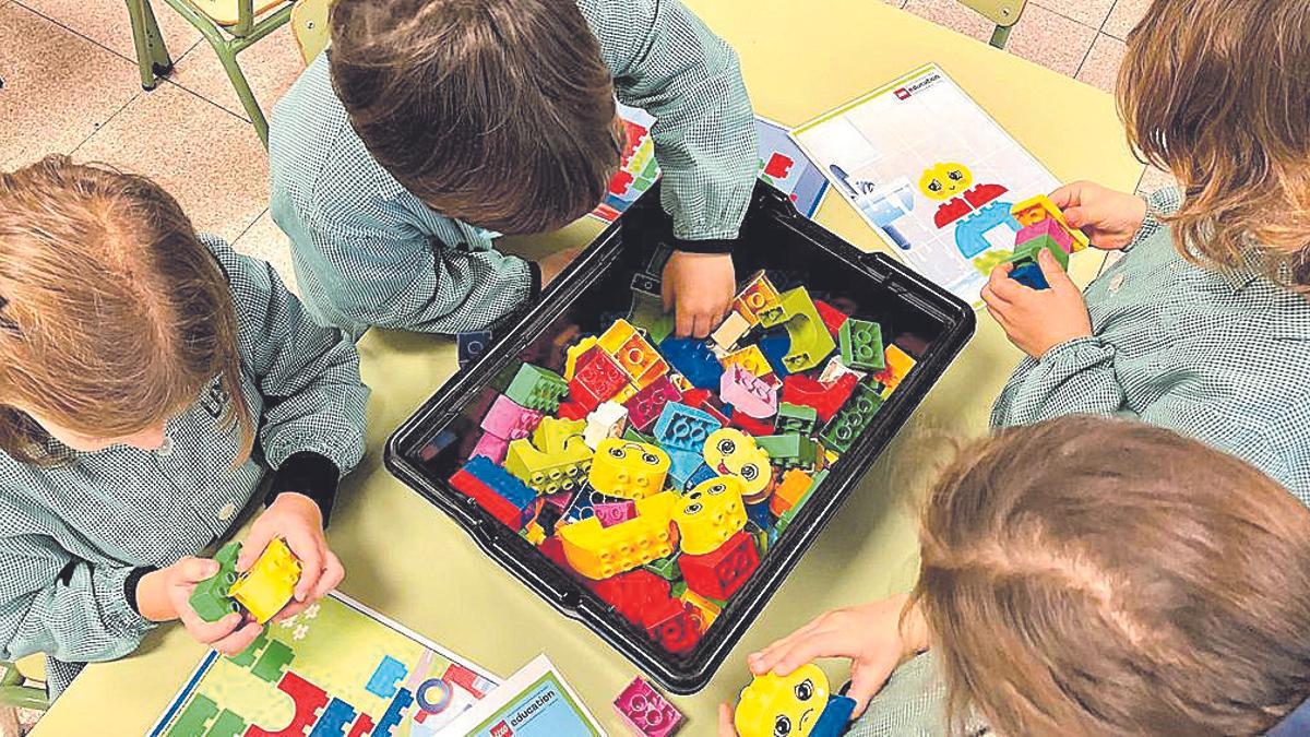 Alumnos de La Asunción, en un aula