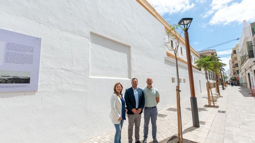 El IES Agustín Espinosa estrena nuevo acceso semipeatonal en Arrecife