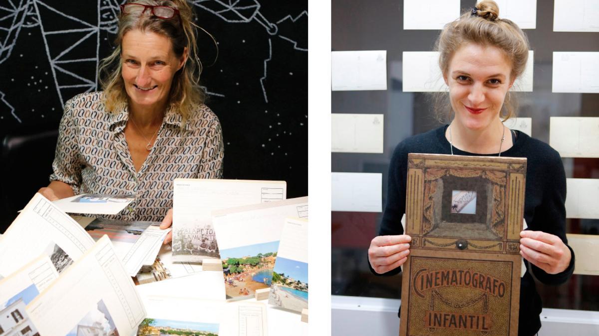 Die Künstlerinnen Stefanie Unruh (links) und Lilly Lulay (rechts) in der Casa Planas.