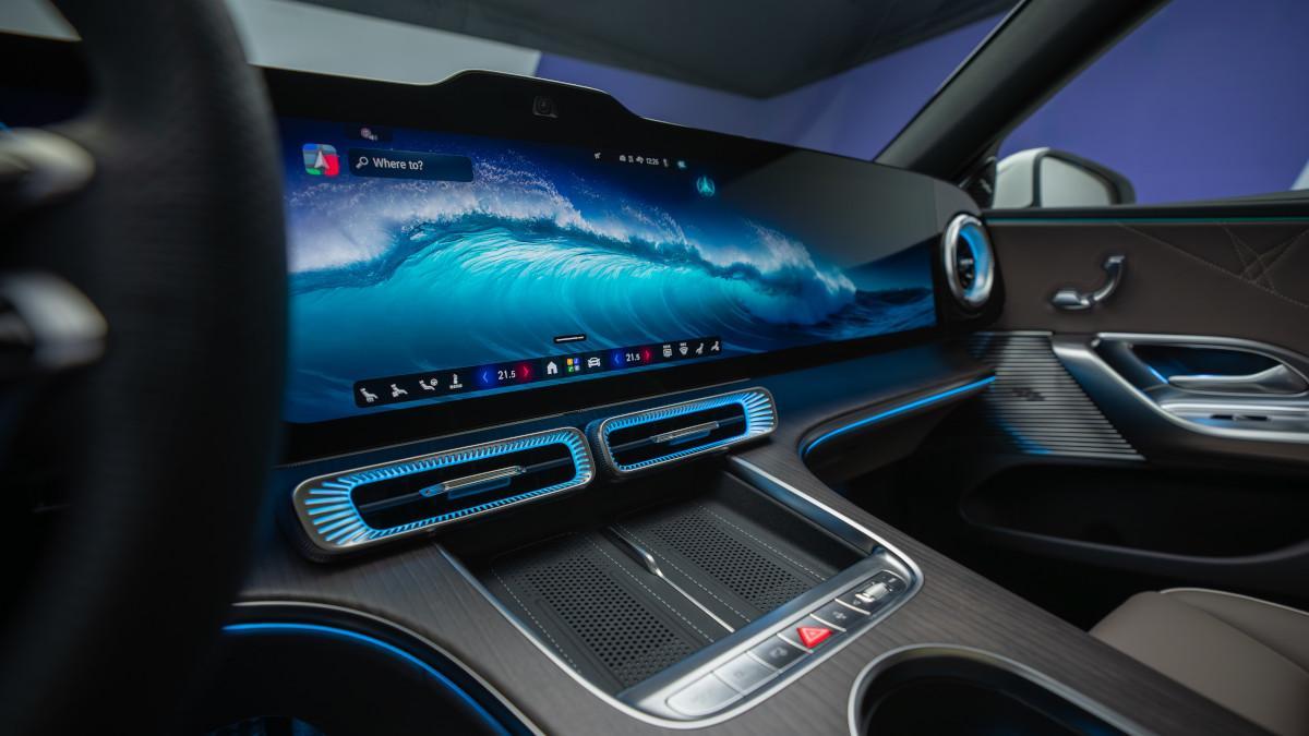 Interior del Mercedes Benz Clase C Eléctirco