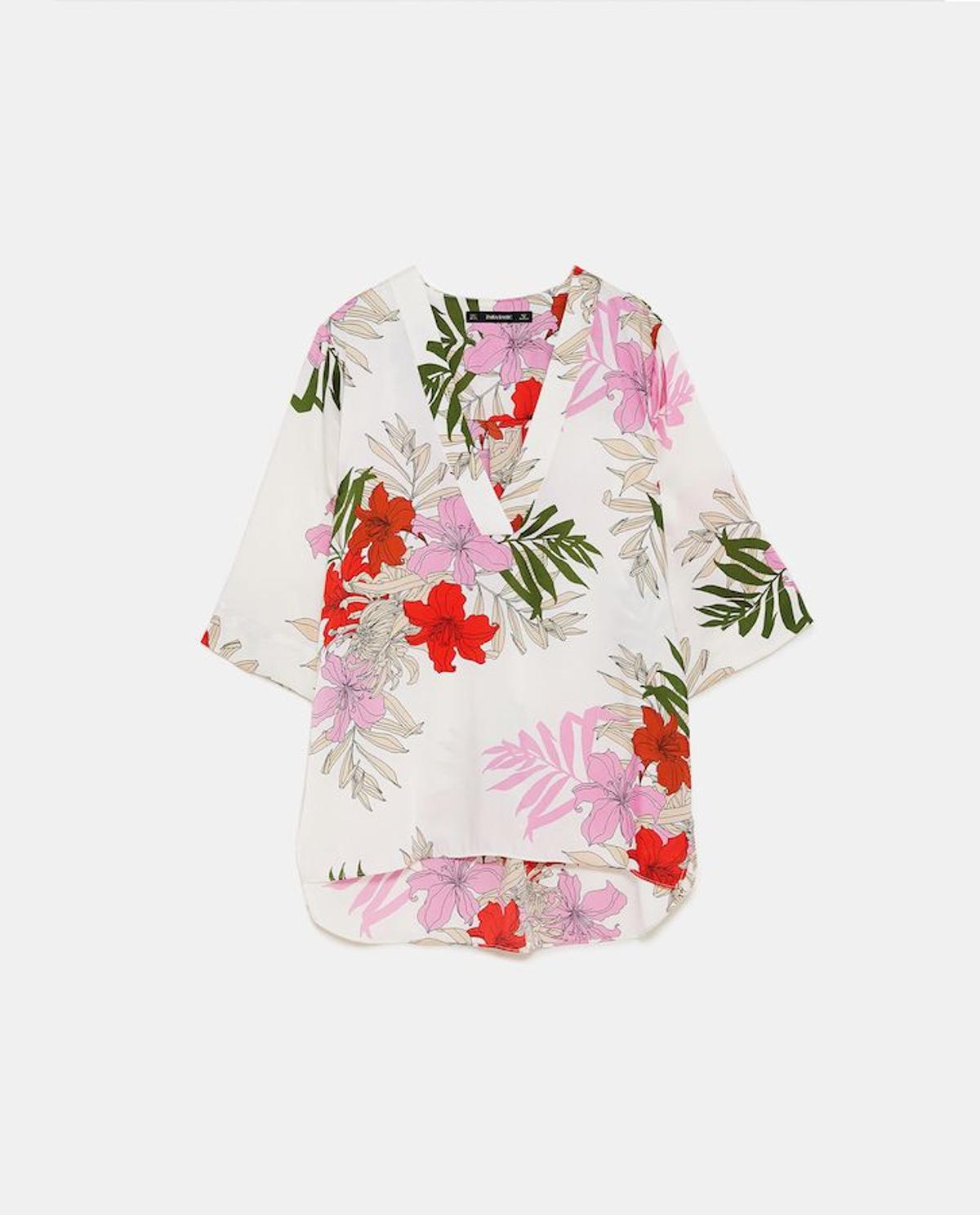 Camisa hawaiana la oversized chic