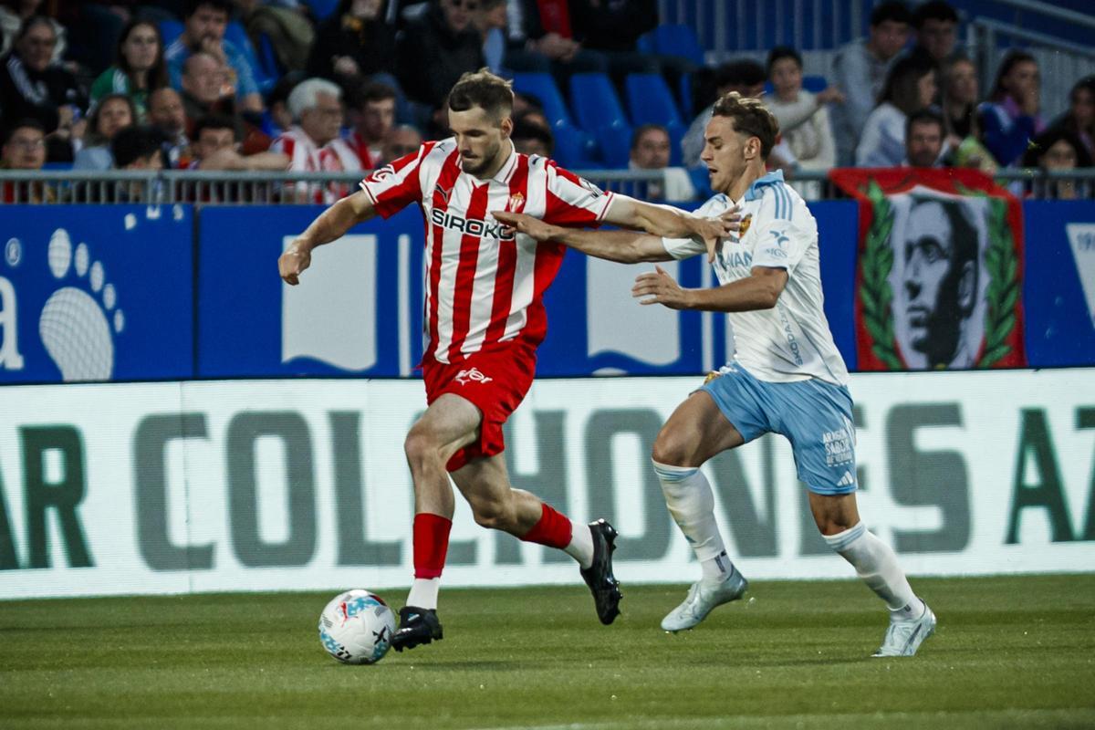 Así fue el partido entre el Sporting y el Zaragoza