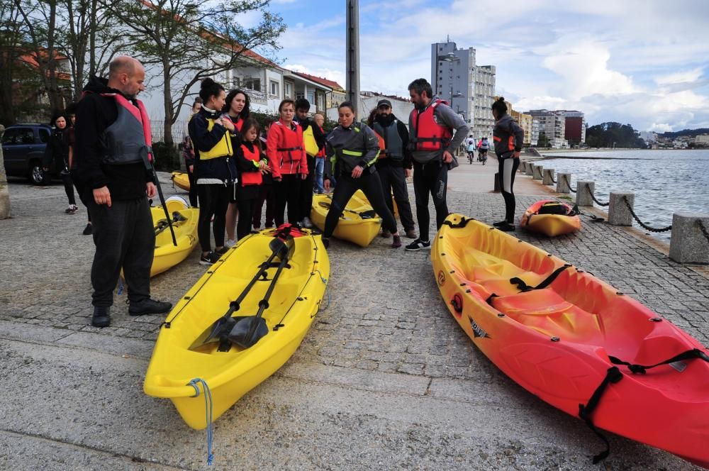 A Cortegada, en kayak