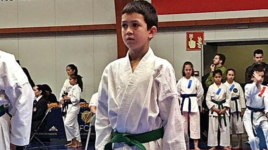 Joan Garriga, del Club Karate Cantero, va aconseguir el bronze