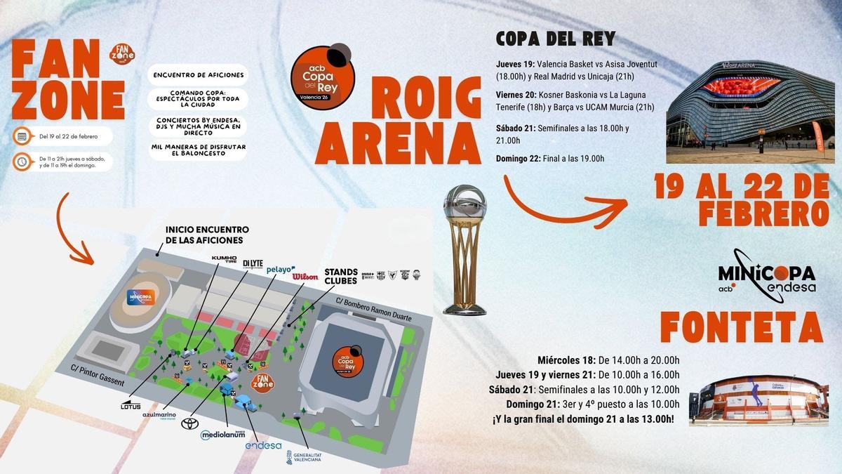 Fan Zone de la Copa del Rey de baloncesto de Valencia