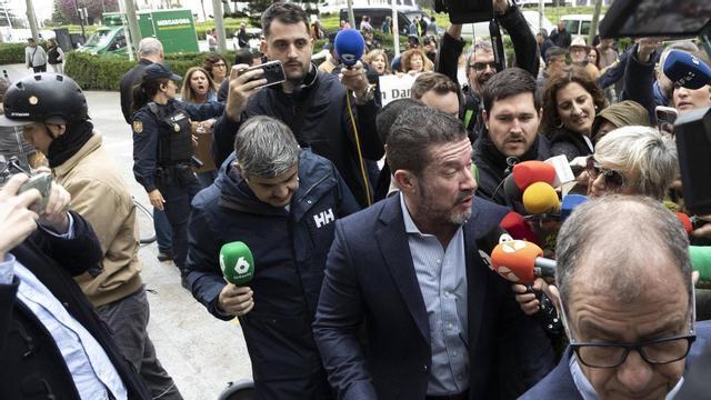 Emilio Argüeso, exsecretario autonómico de Emergencias y presidente de la Sgise, cuando fue a declarar como investigado.