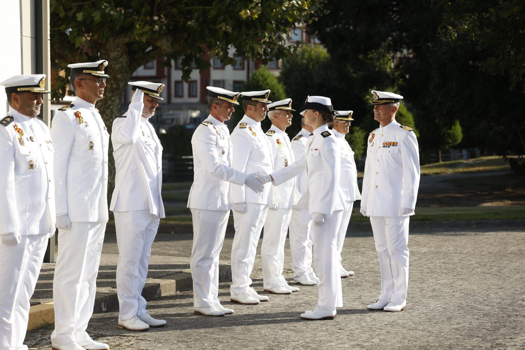 Leonor conoce de primera mano la Escuela Naval de Marín