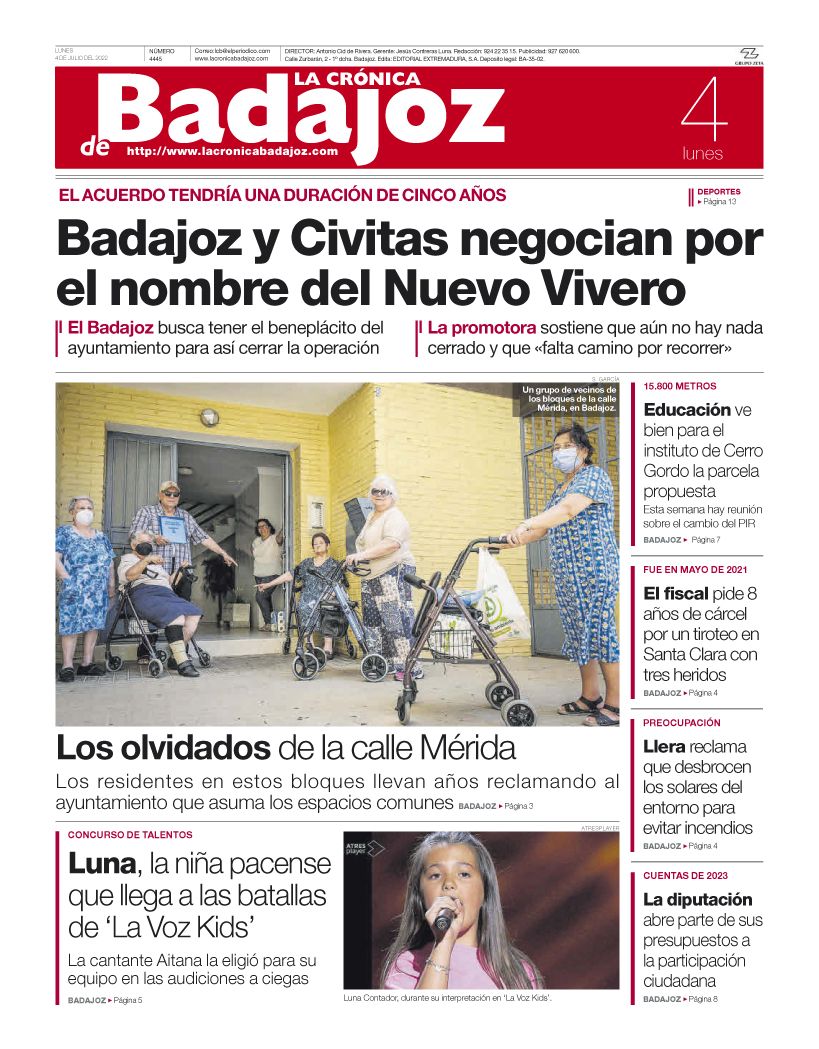 Consulta la portada correspondiente al día 4 de julio del 2022