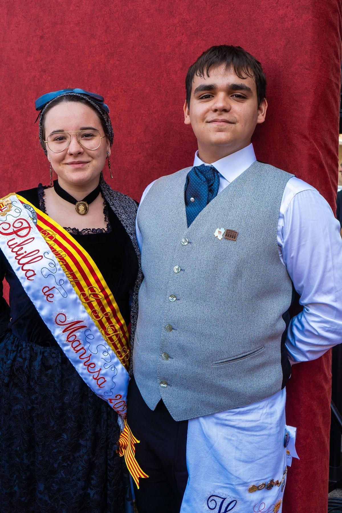 Laia Martínez i Sergi Fargas, actuals pubilla i hereu de Manresa