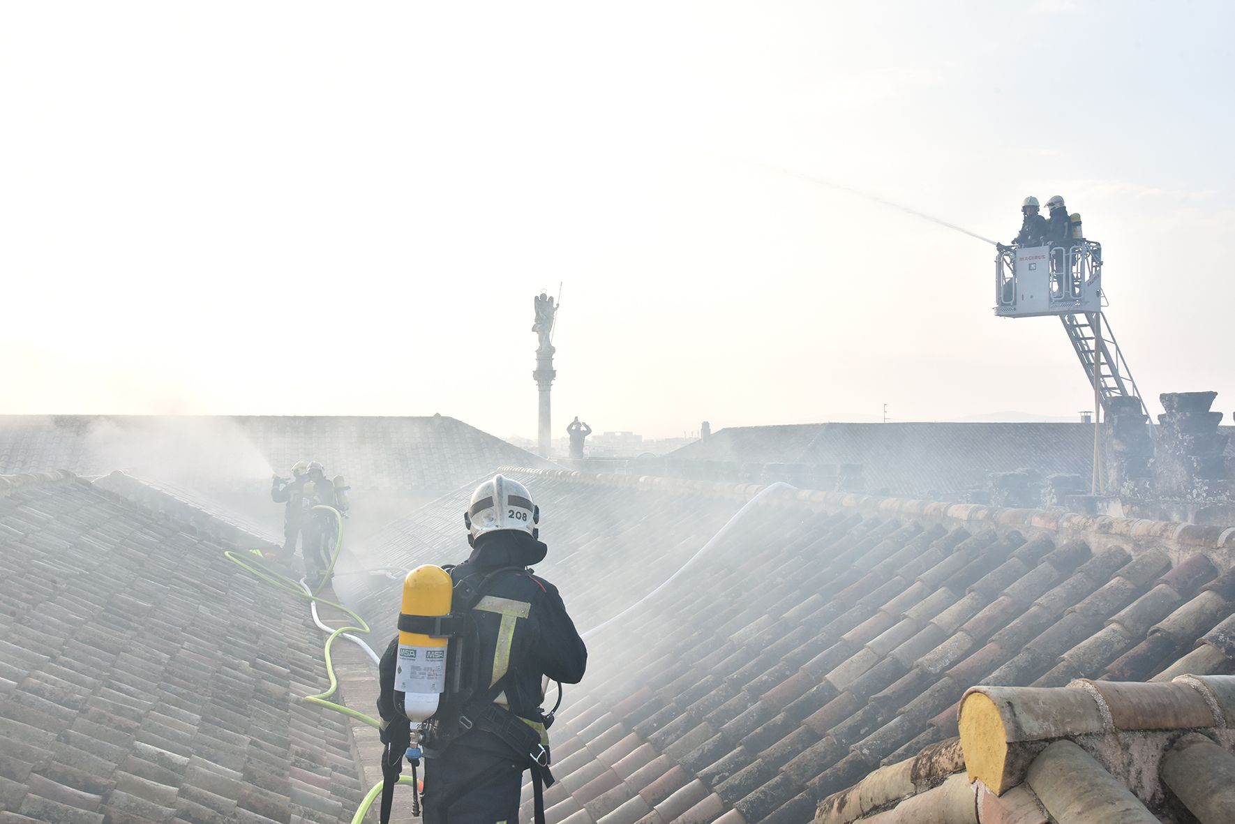 Simulacro de incendio en la Mezquita-Catedral de Córdoba