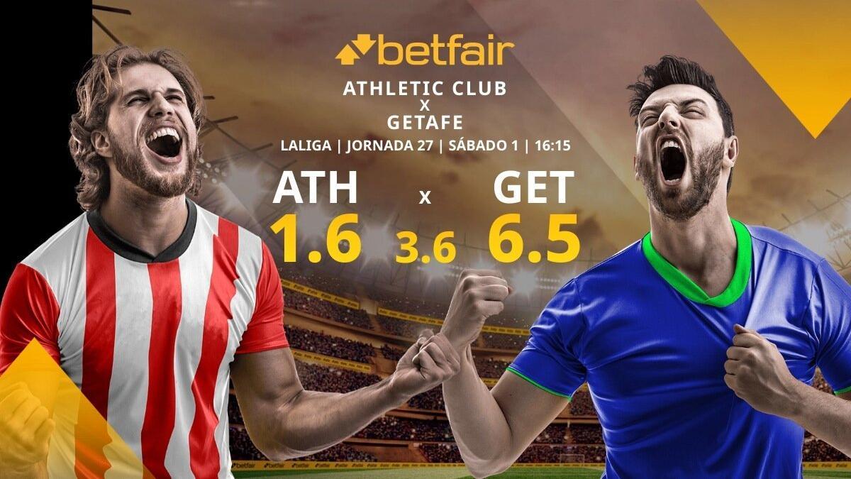 Athletic Club vs. Getafe CF: alineaciones, horario, TV, estadísticas y pronósticos