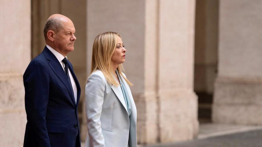 Meloni y Scholz muestran entendimiento en su primer encuentro