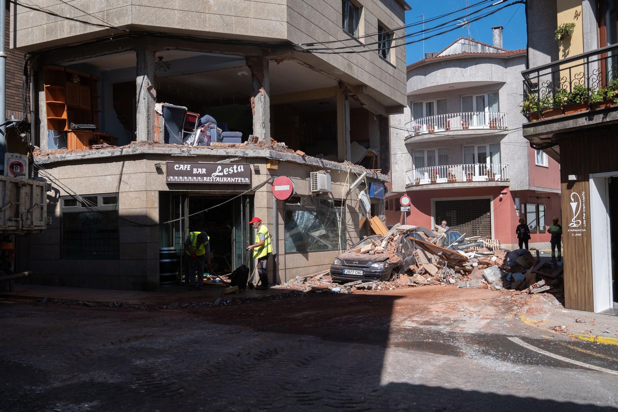 Explosión de gas en una vivienda en Ordes