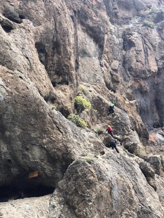 Rescate de un escalador en Gran Canaria