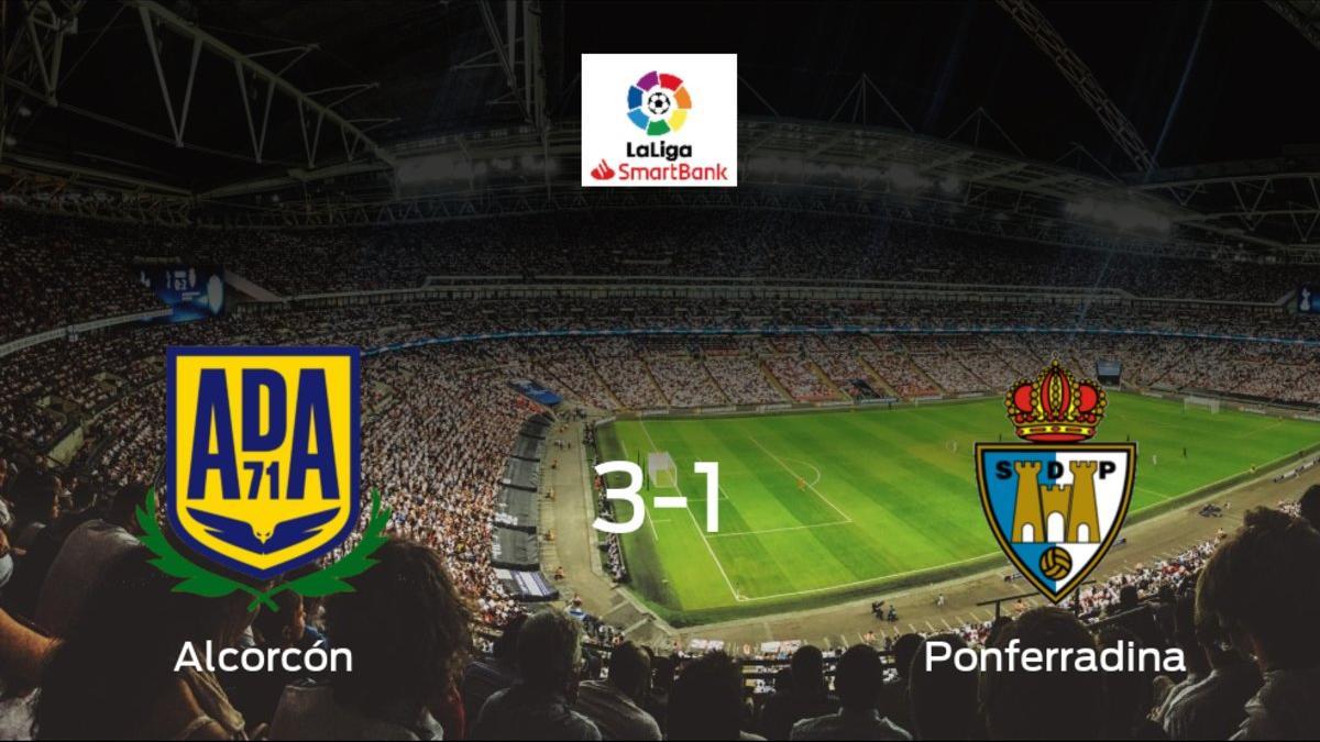 El Alcorcón se hace fuerte en casa y derrota a la SD Ponferradina