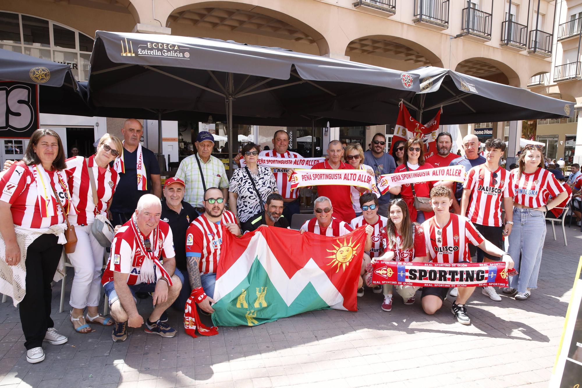 Aficionados del Sporting de la peña 'Alto Aller'.