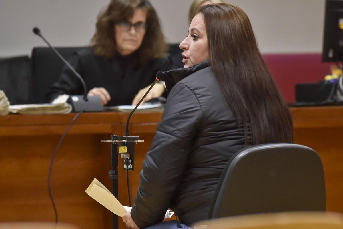 Angelita, en su declaración en el juicio por el crimen de Kevin en Jumilla.