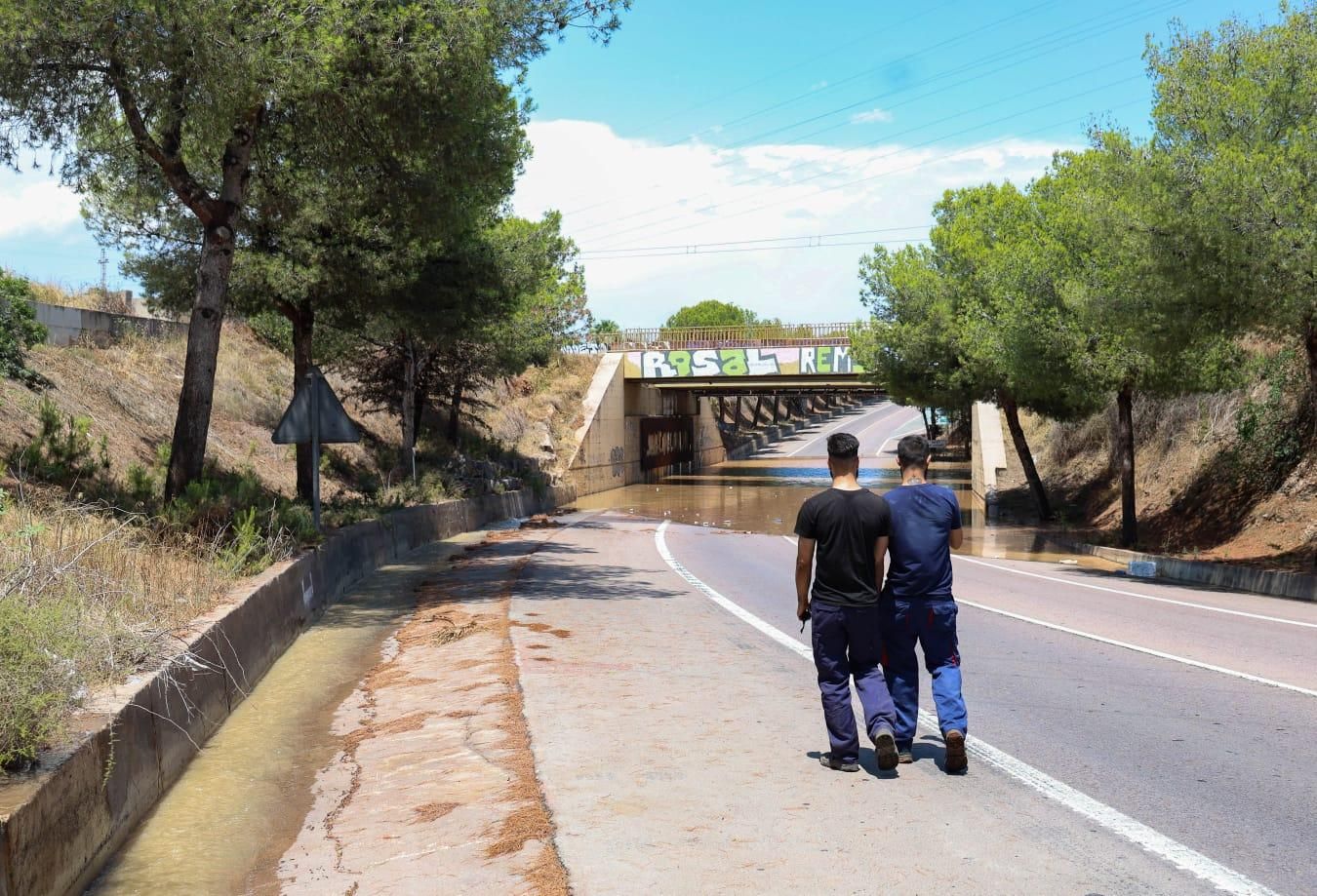 Los efectos del temporal en el Camp de Morvedre