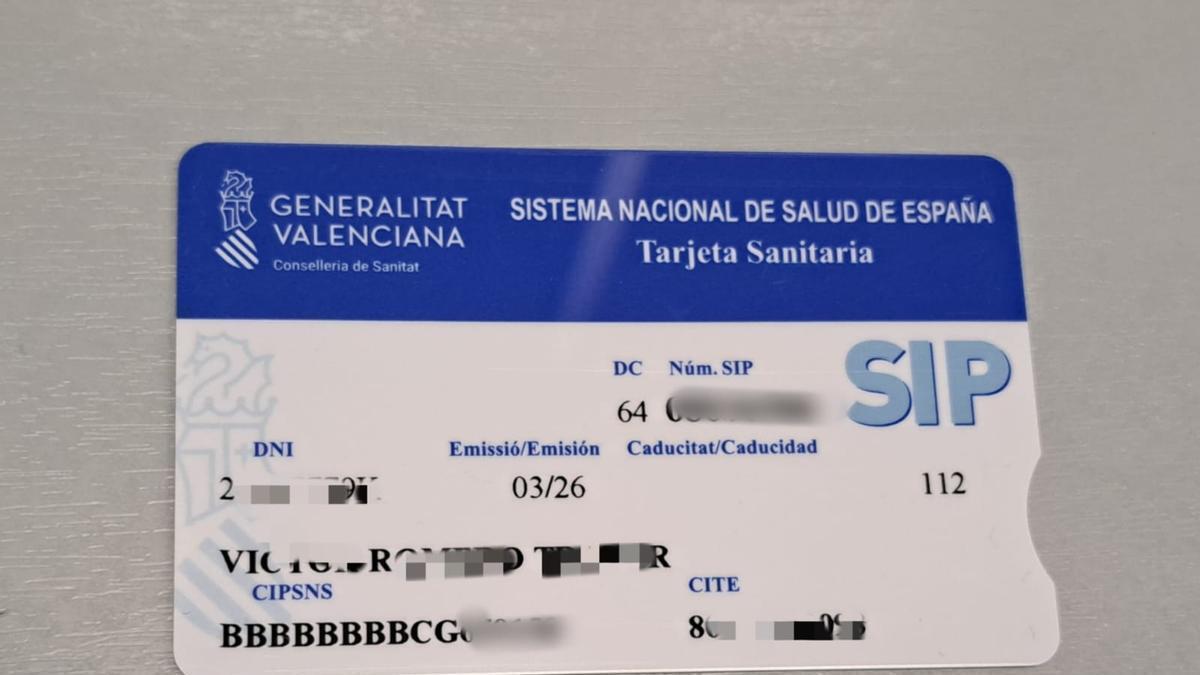 El nuevo azul de la Generalitat Valenciana tiñe la tarjeta SIP