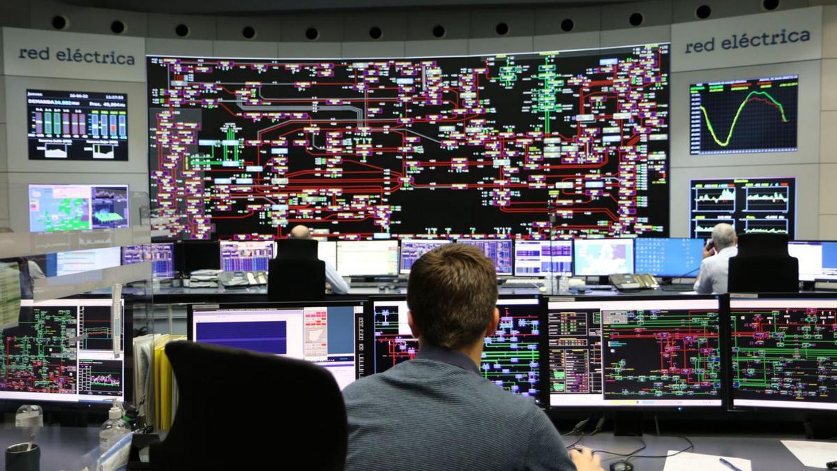 El centro de control de Red Eléctrica.