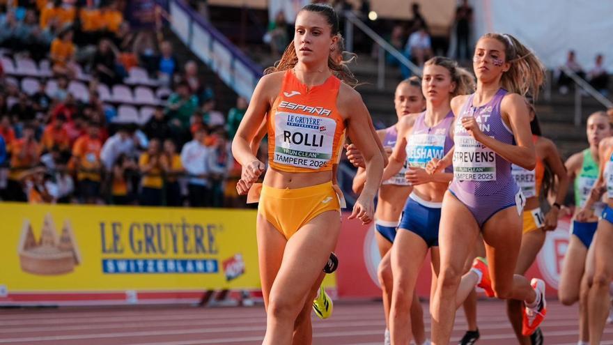 Mara Rolli Grau, en la final del Europeo sub20 del pasado verano