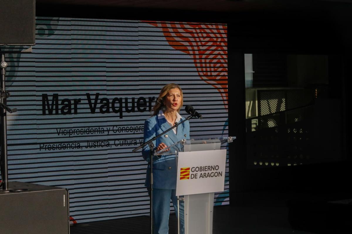 La vicepresidenta de Cultura del Gobierno de Aragón, Mar Vaquero.