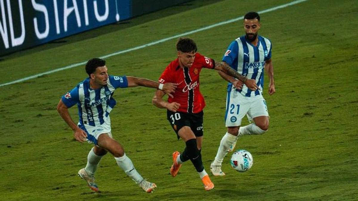 Marc Domènech, en el partido ante el Alavés de esta temporada