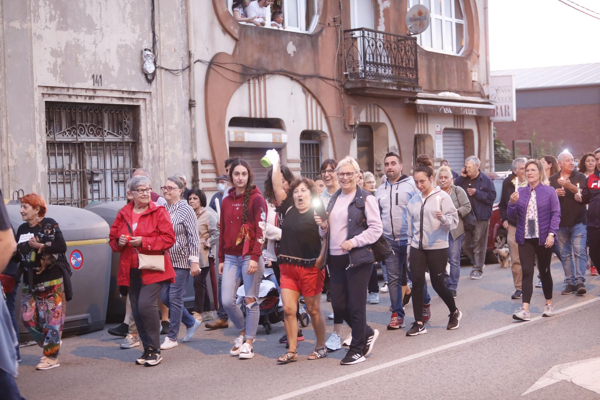 Manifestación de los vecinos de la zona oeste de Gijón