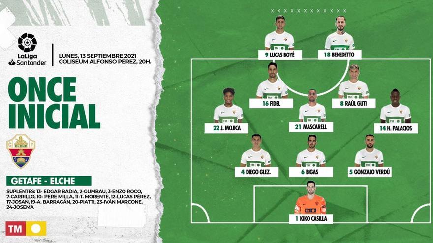 Once inicial del Elche