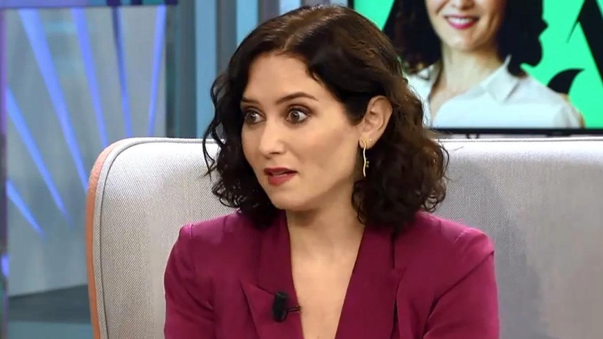 Isabel Díaz Ayuso in 'The Ana Rosa Program'