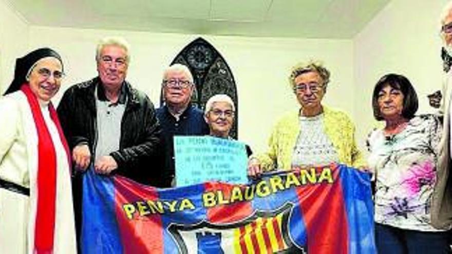 La Penya Blaugrana de Sant Vicenç ajuda Ucraïna amb un donatiu