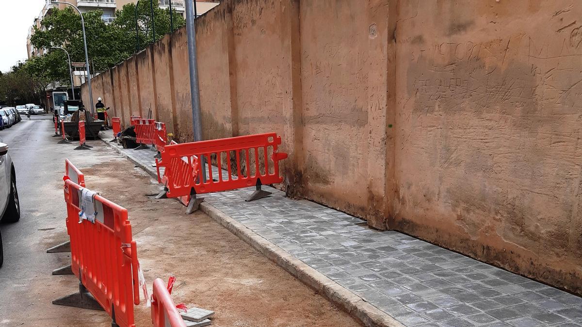 Obras en la calle Alfons el Savi.