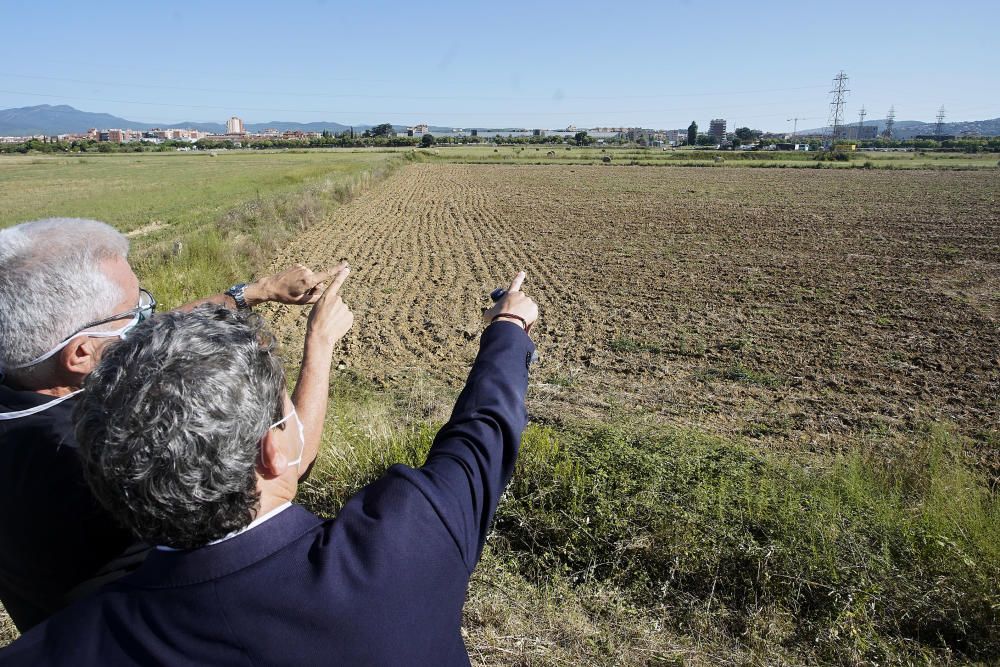 Quim Torra visita els futurs terrenys del nou Trueta