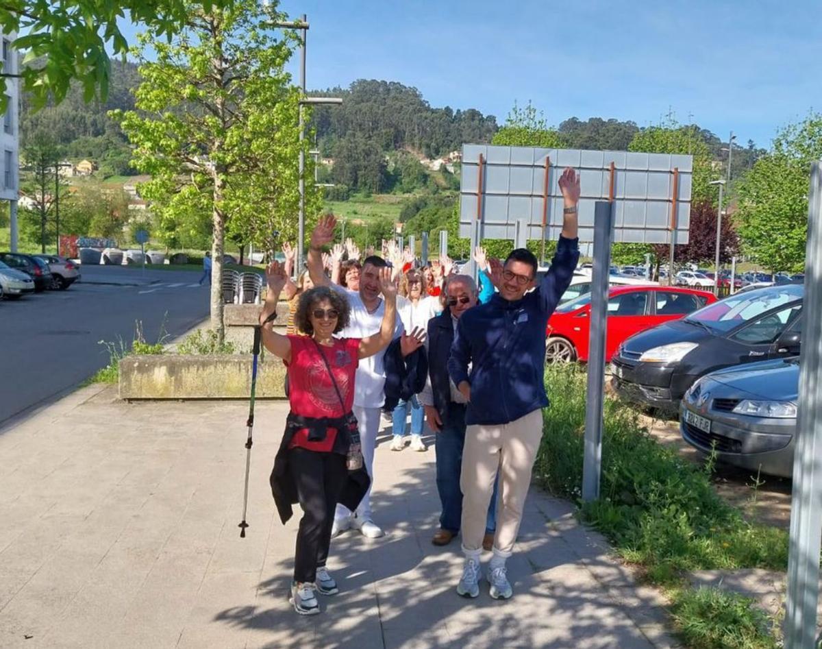 Un momento del recorrido, en la zona de As Lagoas.   | // G.NÚÑEZ