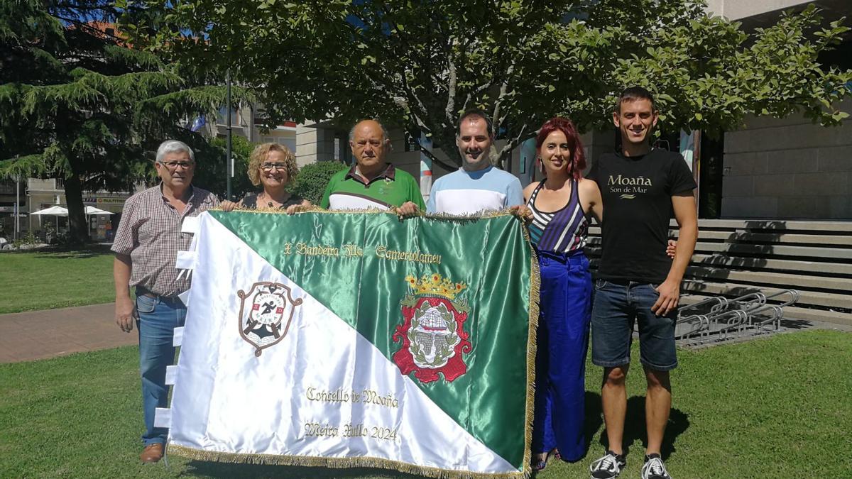 La presentación de la X Bandeira Illa do Samertolaméu, que se disputa mañana en Meira.
