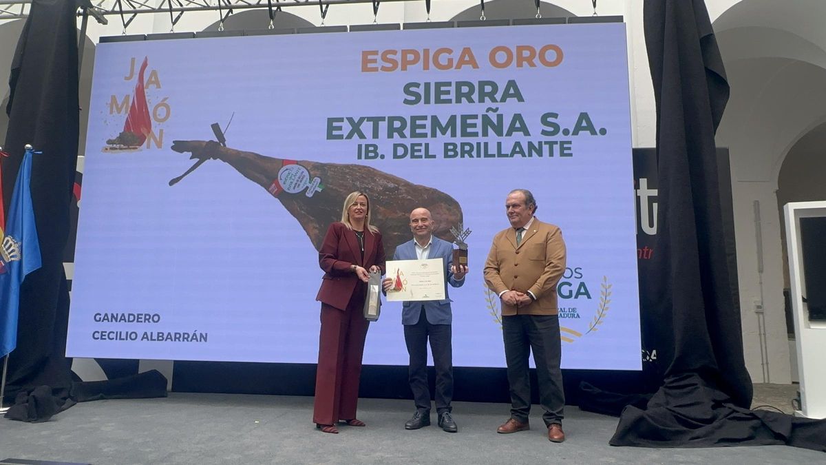 Sierra Extremeña SA, Ibérico del Brillante recoge su Espiga de Oro.