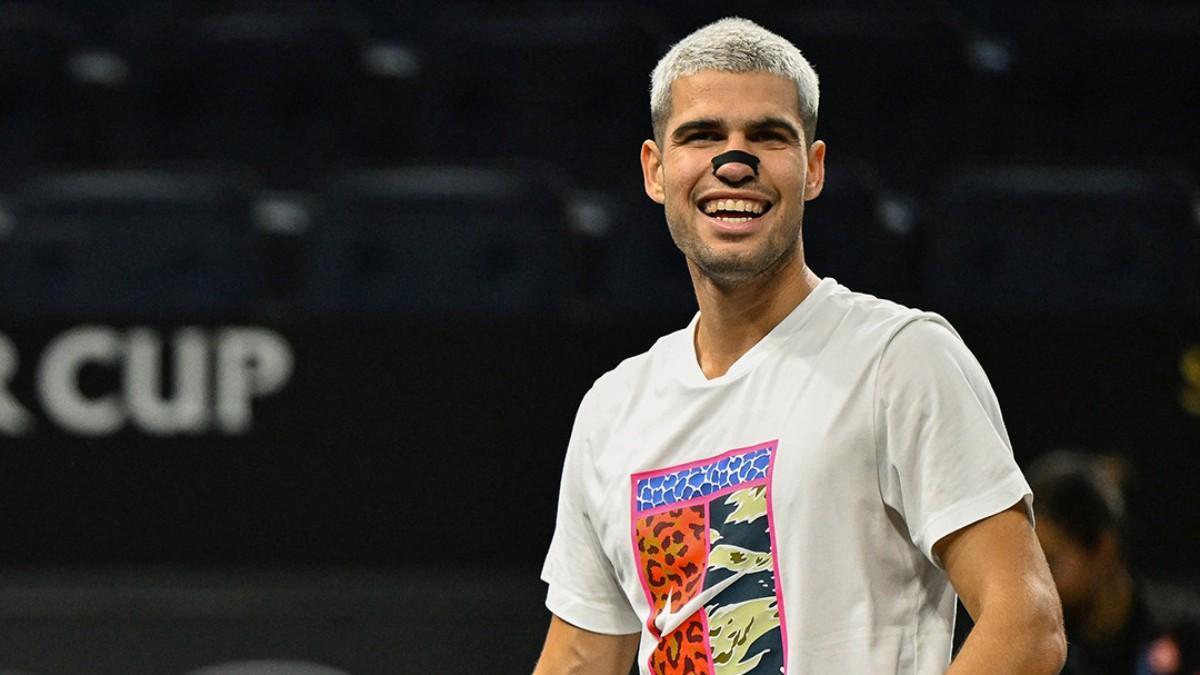 Carlos Alcaraz inicia su andadura en la Laver Cup