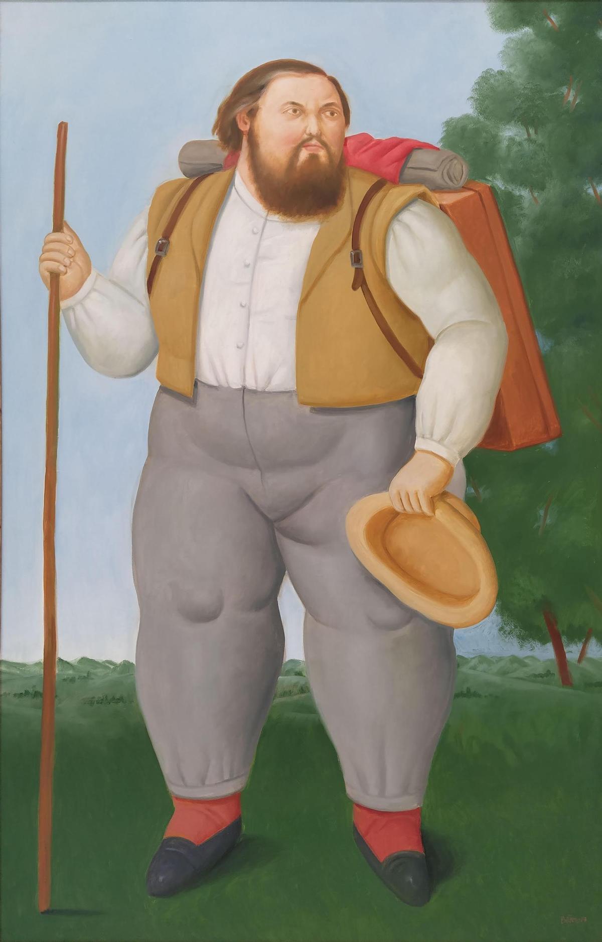 'Courbet en el campo' (2018), de Fernando Botero.