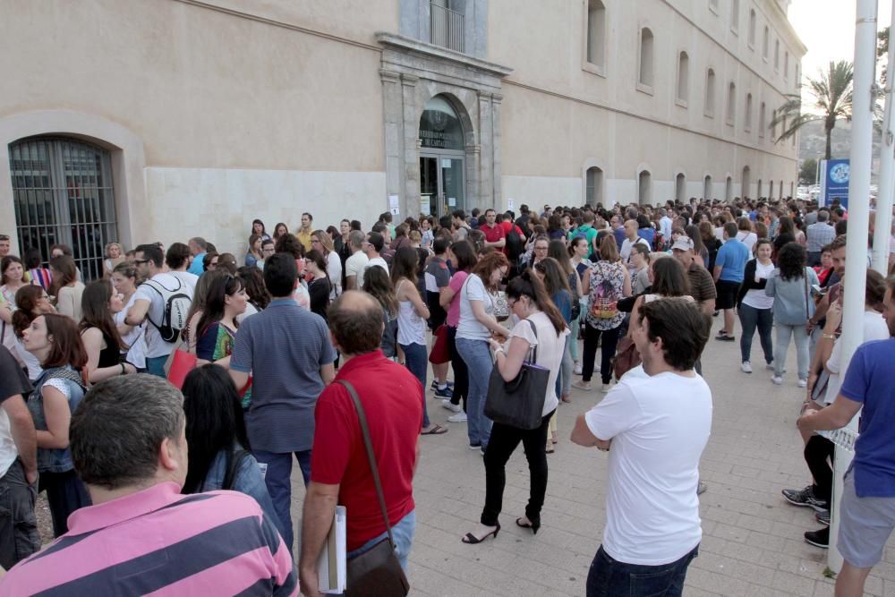 Aspirantes en uno de los tribunales de Cartagena