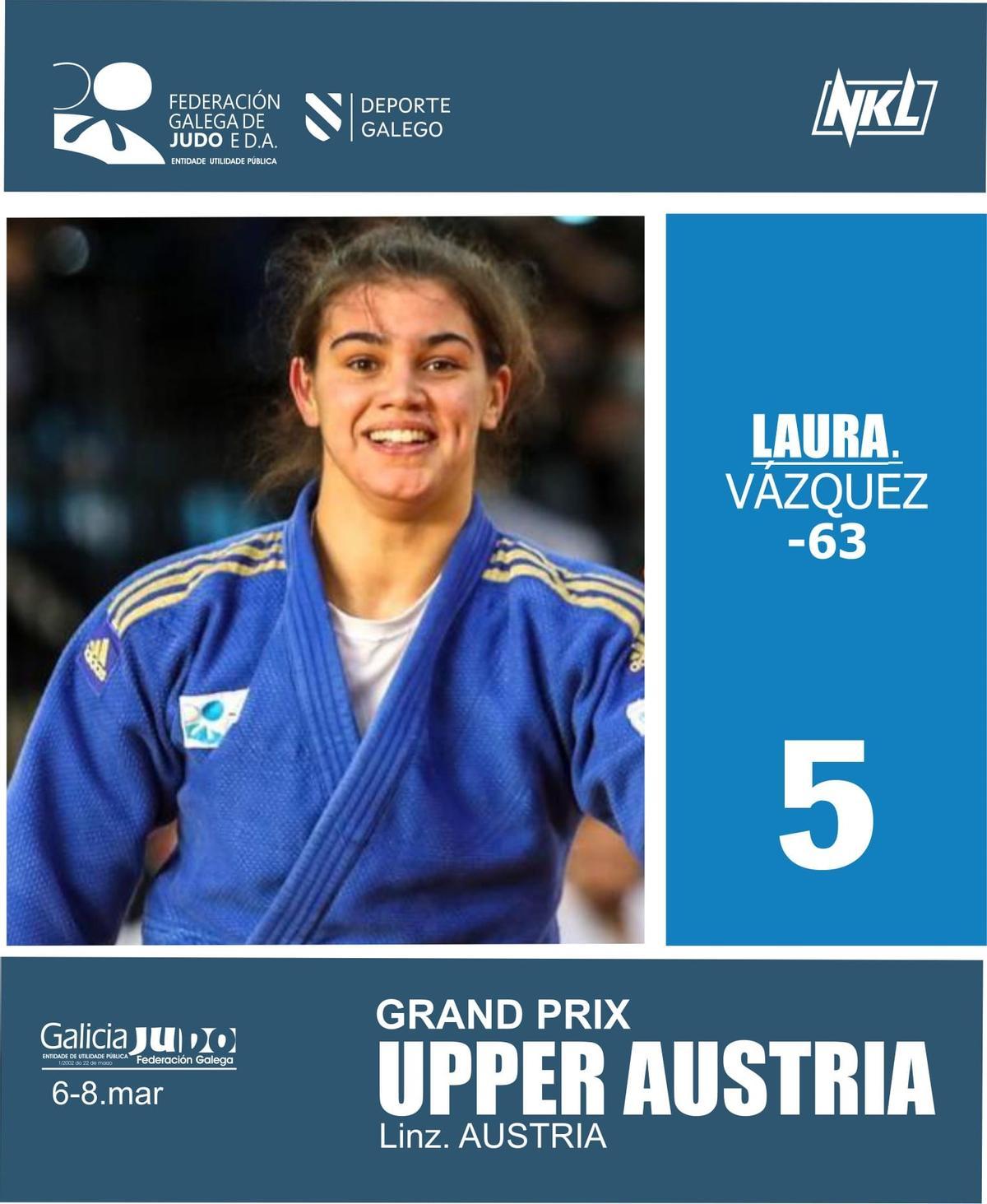 Laura Vázquez, quinta.