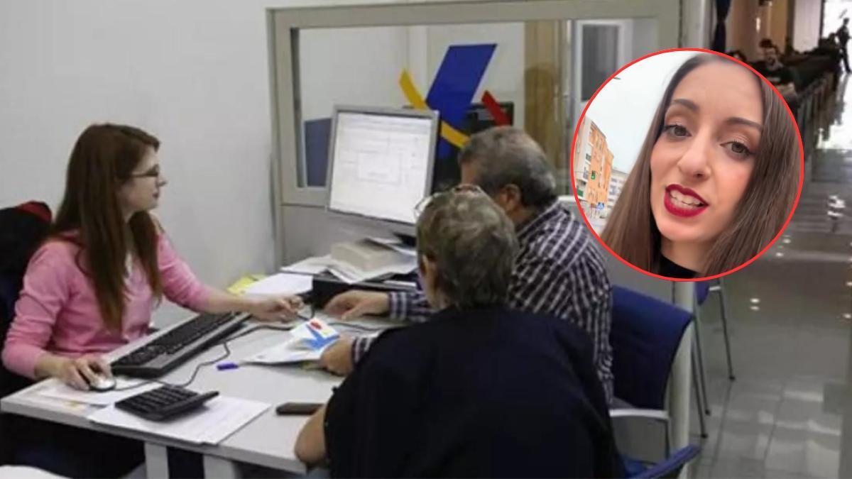 Mari Carmen, en su primer día en la Agencia Tributaria