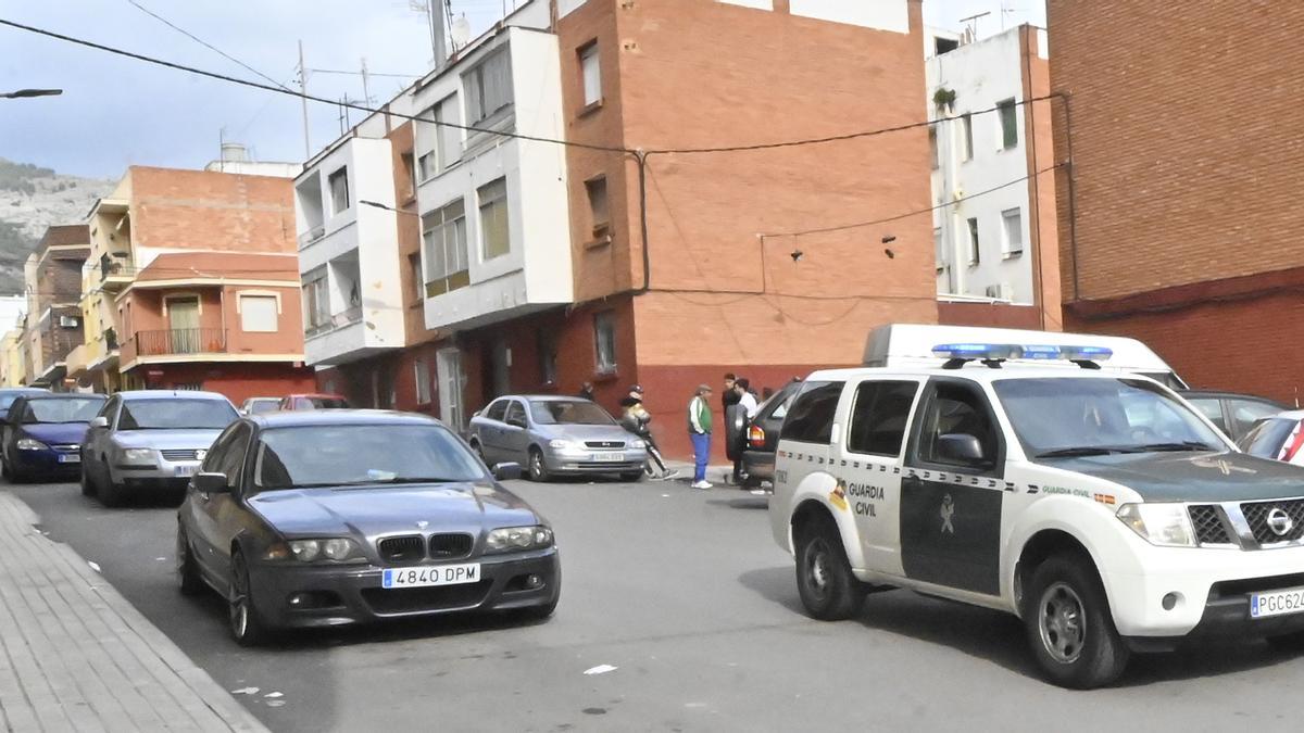 Barrio de Carbonaire en el que se produjo el asesinato de la joven embarazada.