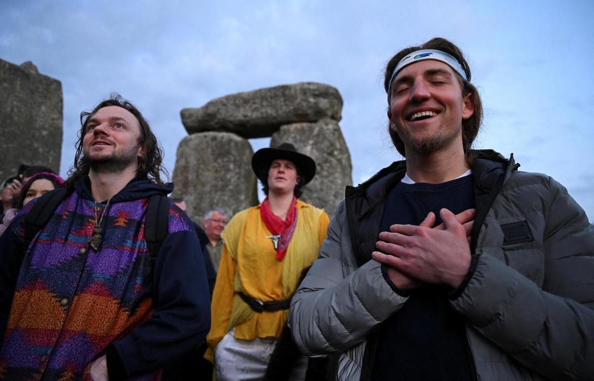 Celebración del equinoccio de primavera en Stonehenge