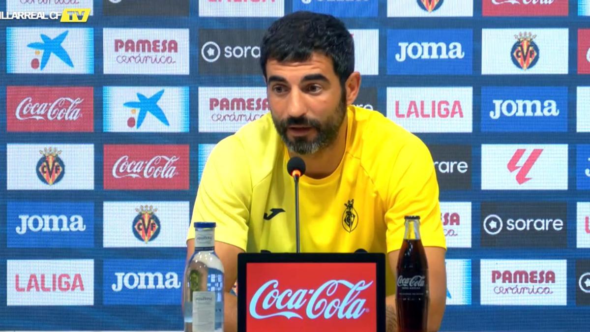 Raúl Albiol, durante la rueda de prensa de este miércoles en la Ciudad Deportiva del Villarreal CF.