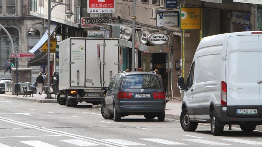 La calle Juan XXIII de la ciudad de Ourense.   | // IÑAKI OSORIO