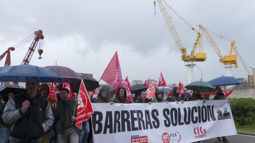 Los trabajadores de Barreras secundan un nuevo paro