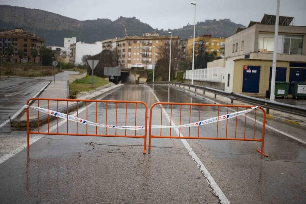 Segundo día del  Temporal Gloria en la Vall d'Albaida, la Costera y la Canal de Navarrés