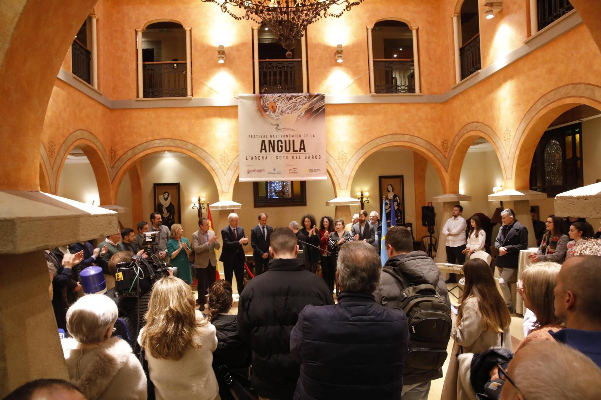 EN IMÁGENES: Así ha sido la presentación del Festival Gastronómico de la Angula en Soto del Barco