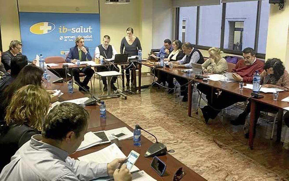 Una imagen de la mesa sectorial de sanidad celebrada ayer.